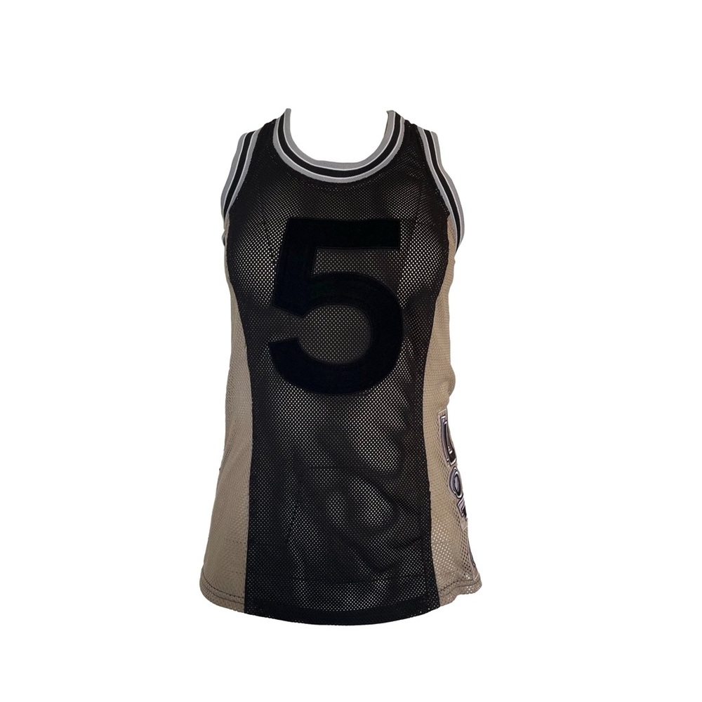 VINTAGE CHANEL BLACK MESH JERSEY